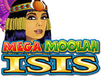 Mega Moolah Isis progressive jackpot.