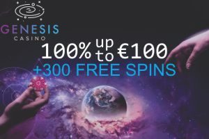 Genesis 300 Free Spins 300x200