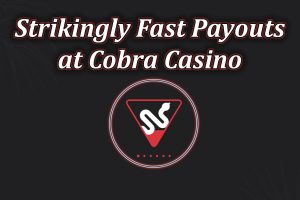 Strikingly fast payouts at Cobra Casino