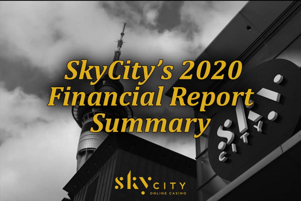 Summary of SkyCity's 2020 financial report on deposits and withdrawals