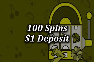 100 free spins for $1