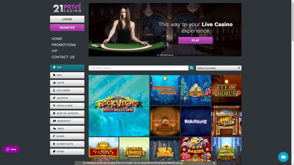 21Prive-Casino-Screenshot