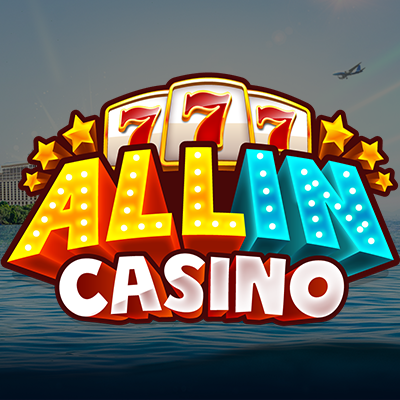 Allin casino logo with background