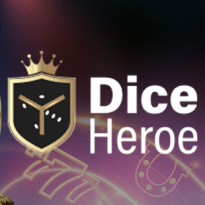 Dice Heroe logo with background