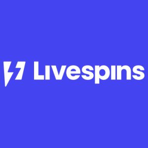 Livespins casino logo blue