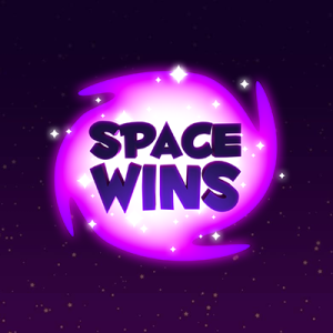 SpaceWins casino logo with background