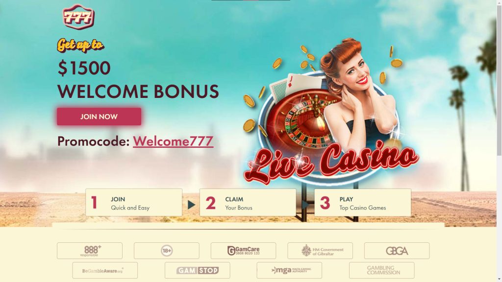 77 Casino Screenshot