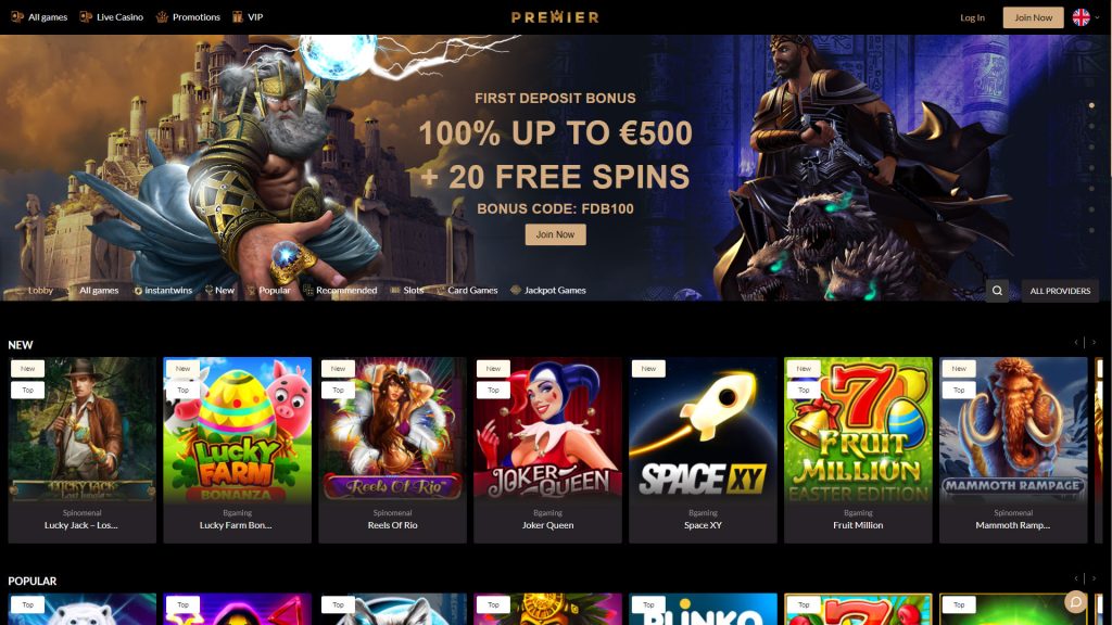 Premier Casino Screenshot