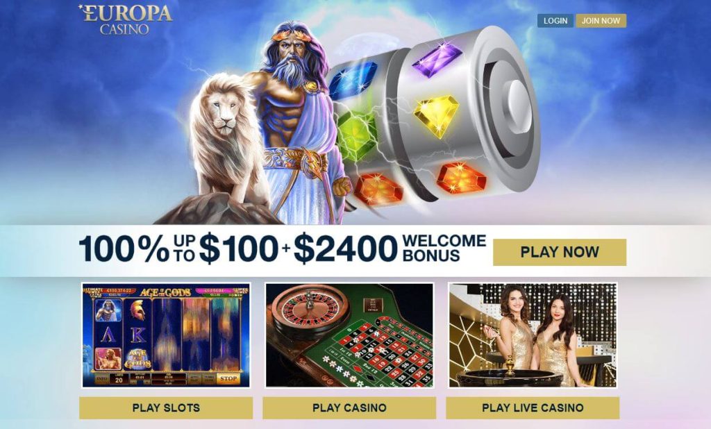 Europa Casino Welcome Bonus Offer
