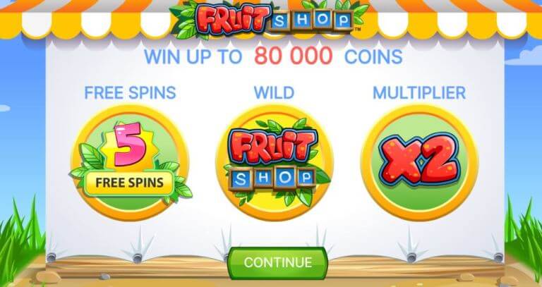 Fruit shop slot game