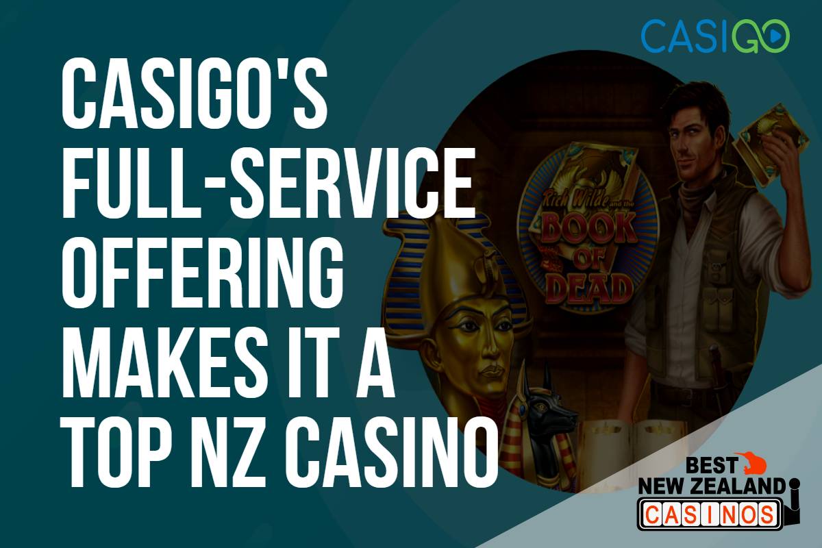 Casigo's full-service offering makes it one of the best casinos in New Zealand