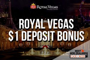 Royal Vegas Casino 1NZD deposit bonus