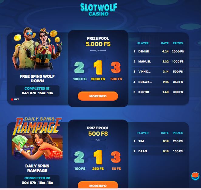 NZ Casino Tournaments and Games