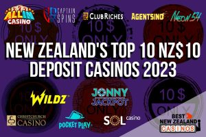 Top 10 NZ$10 Deposit Casinos 2023