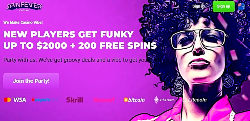 Spin Fever Casino Welcome Package