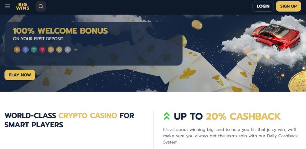 Big Wins Casino Welcome Bonus