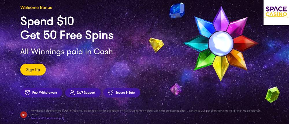 Space casino welcome bonus