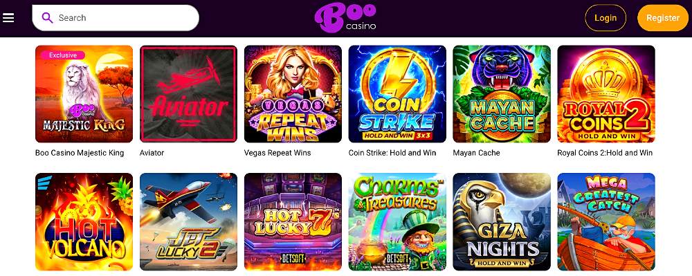 Boo Casino Popular Slots