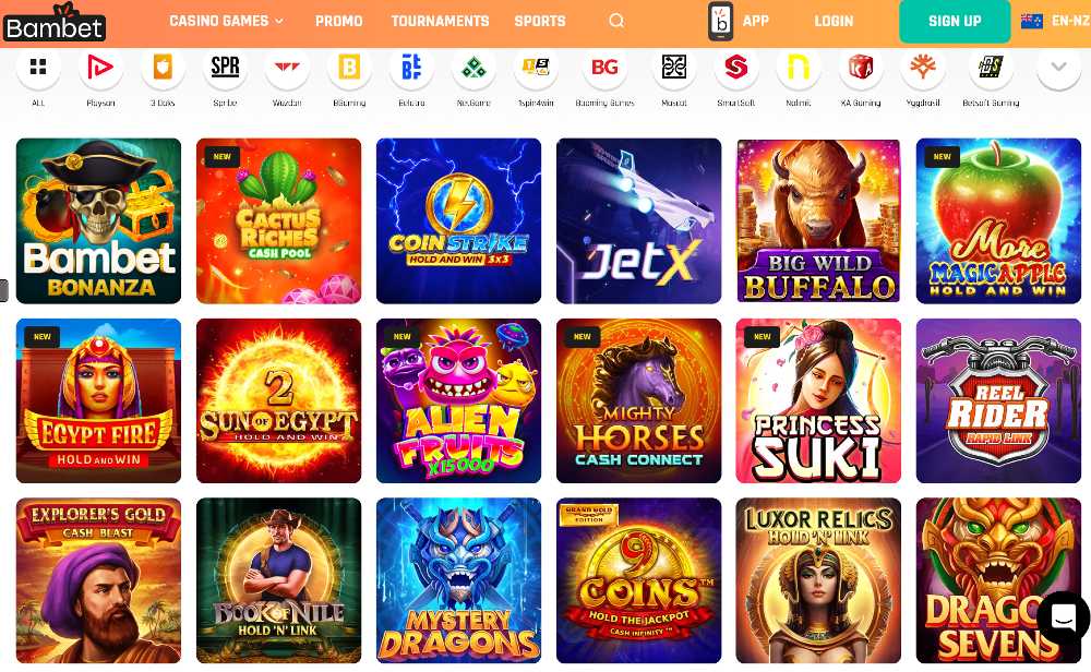 Bambet Casino Popular Slots