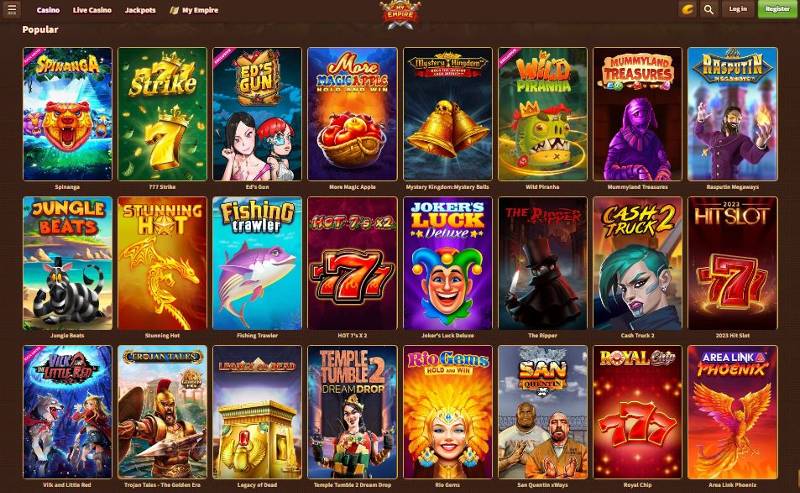 MyEmpire Casino Popular Slots