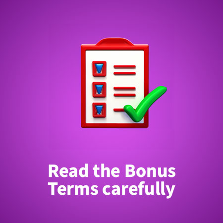 Check the Bonus Terms of the 1 Dollar Deposit Casinos