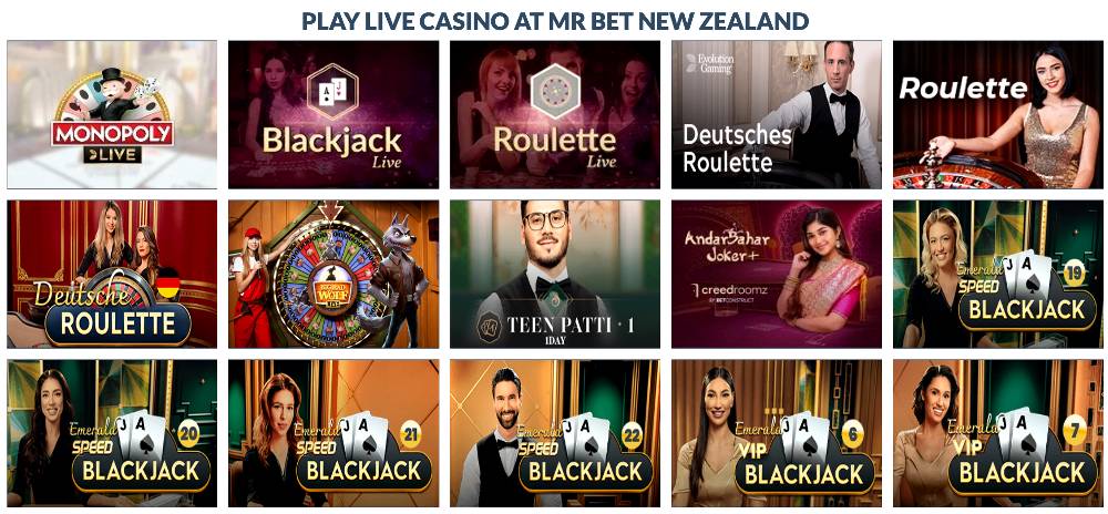 Mr. Bet Casino Live casino games