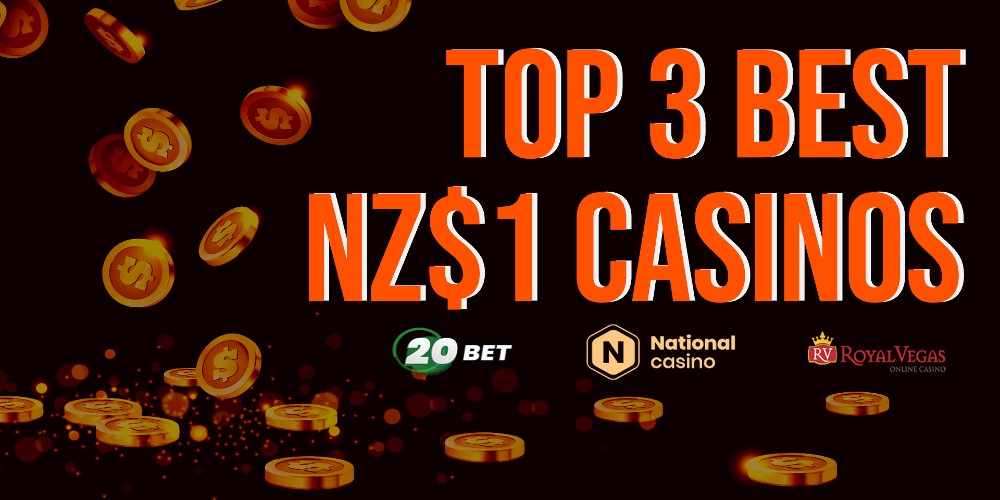 Top 3 best NZ$1 Casinos