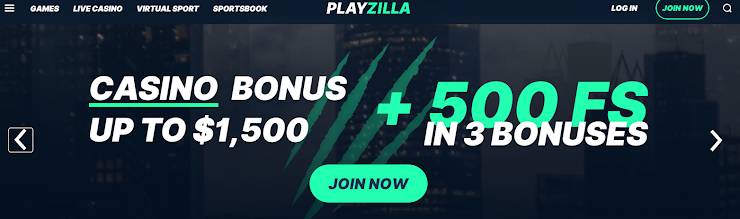 Playzilla casino welcome bonus package