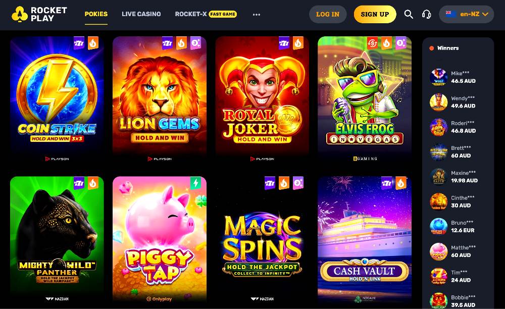 Rocket Play Casino Slots
