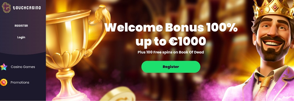 Touch Casino welcome bonus