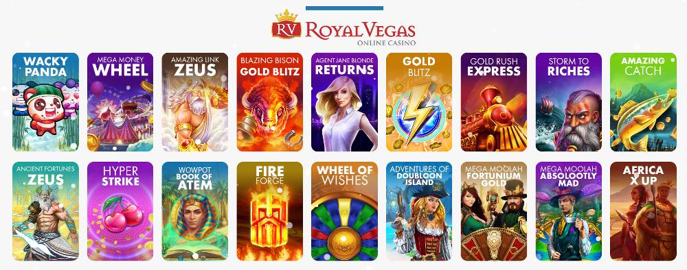 Royal Vegas casino popular games