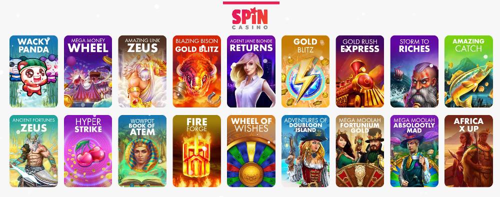 Spin Casino Popular Games