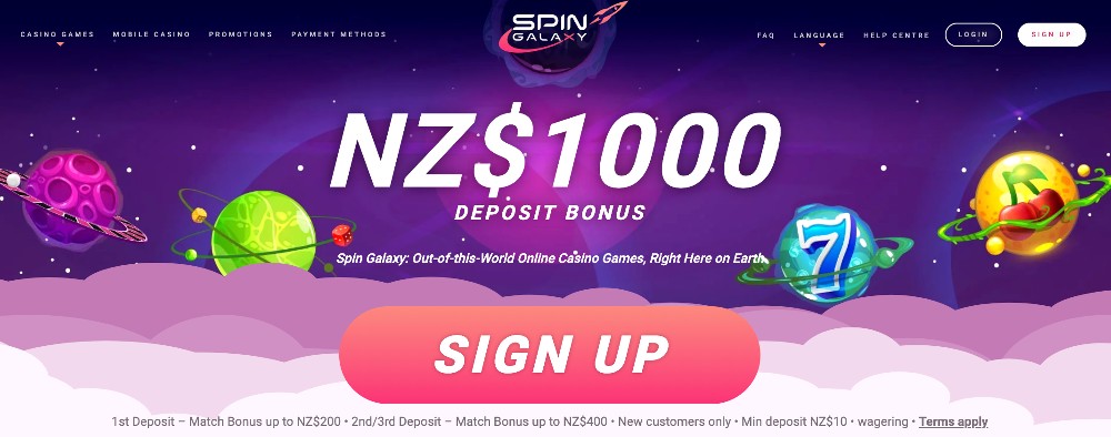 Spin Galaxy Welcome Bonus Offer