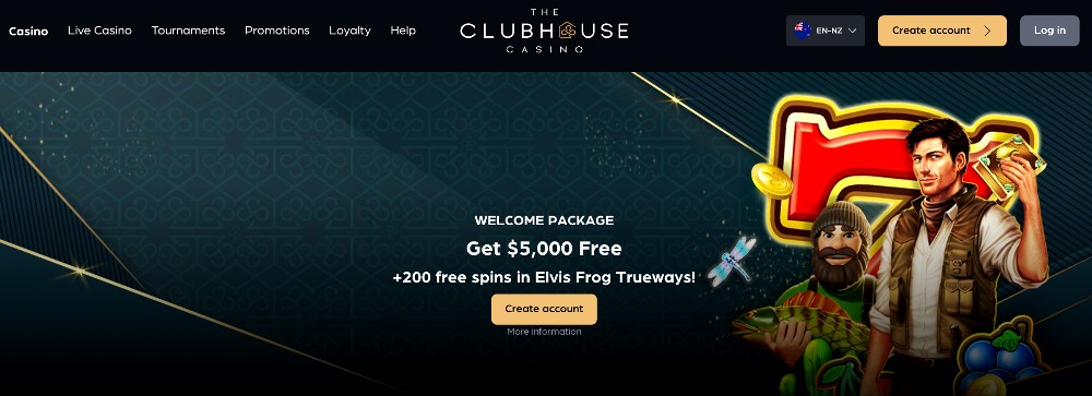The Clubhouse Casino Welcome Bonus