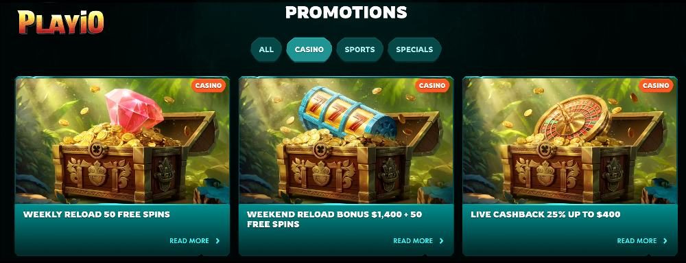 Playio Casino Bonuses