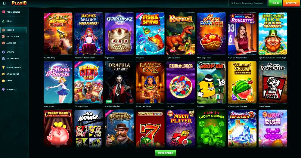 Playio Casino Popular Games