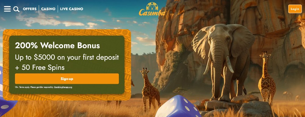Casimba Casino Welcome Bonus Offer