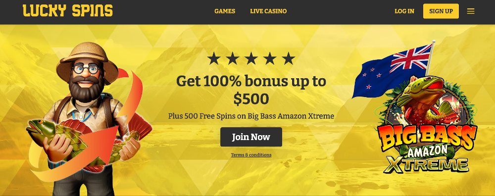 Lucky Spins Casino Welcome Bonus