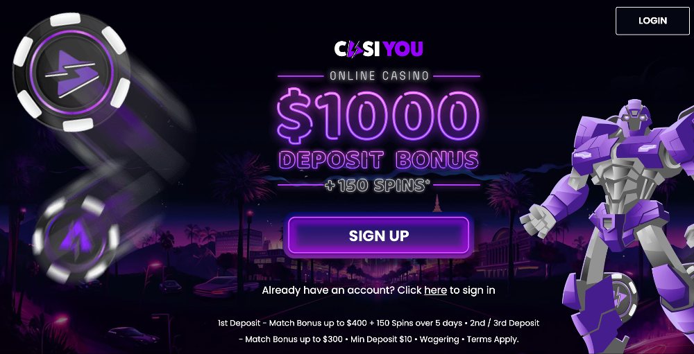 Casiyou Casino Welcome Bonus