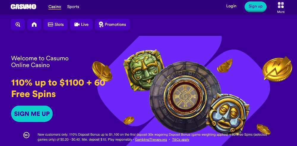 Casumo Casino Welcome bonus