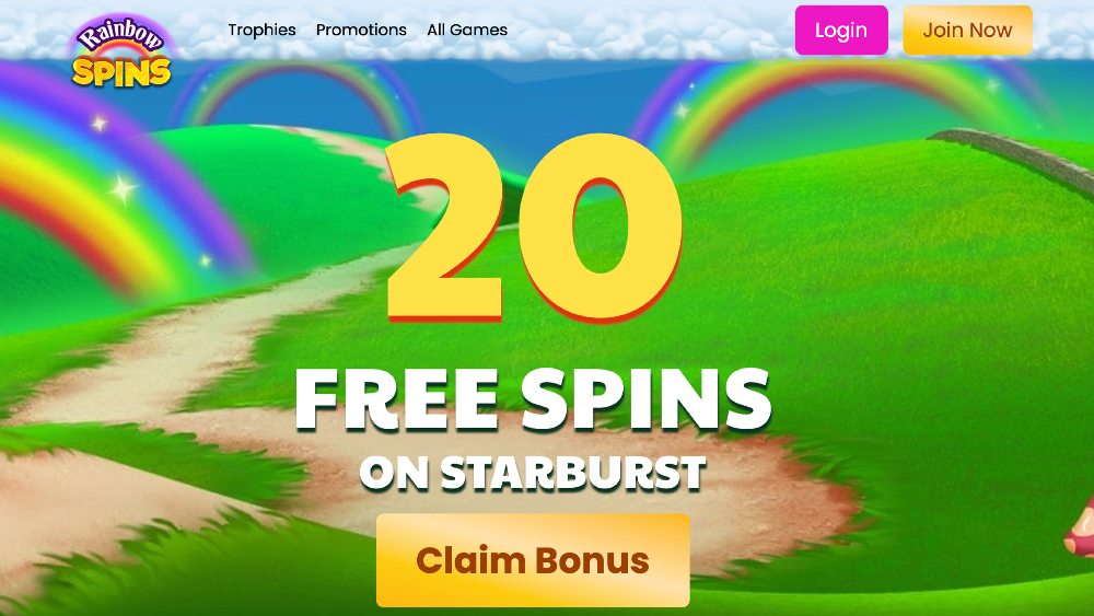 Rainbow Spins Casino Welcome Bonus