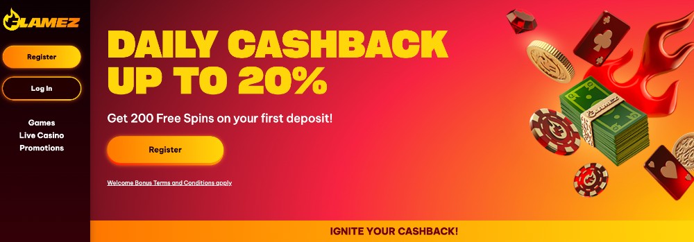 Flamez Casino Welcome Bonus