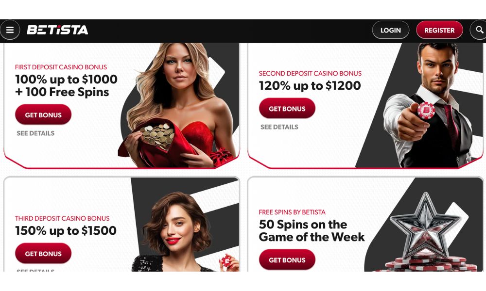 Betista Casino Welcome Bonus